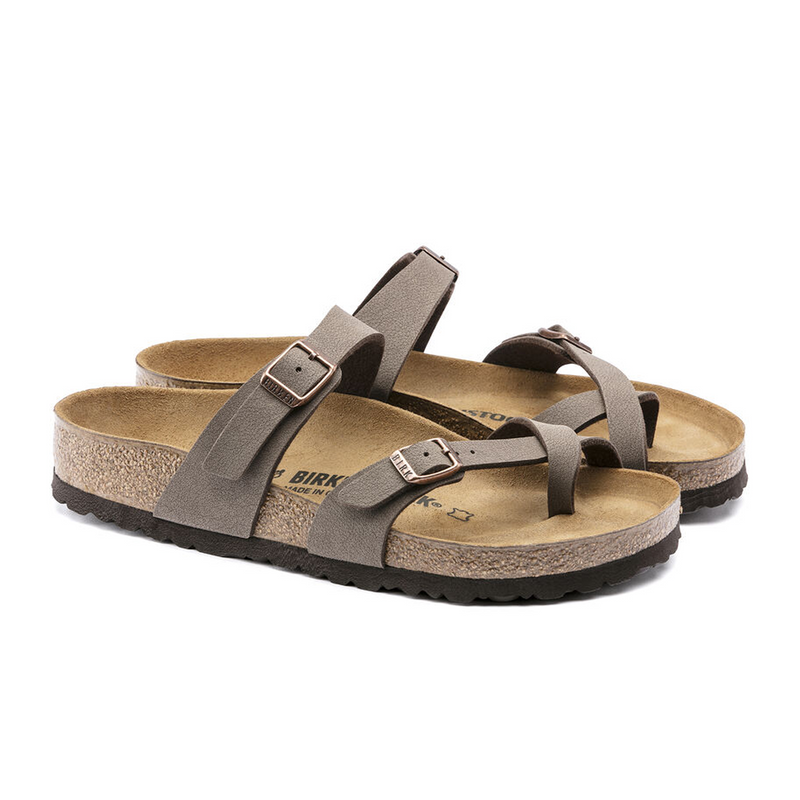 Birkenstock Mayari Sandal (Women) - Mocha Birkibuc Sandal - Thong - The Heel Shoe Fitters