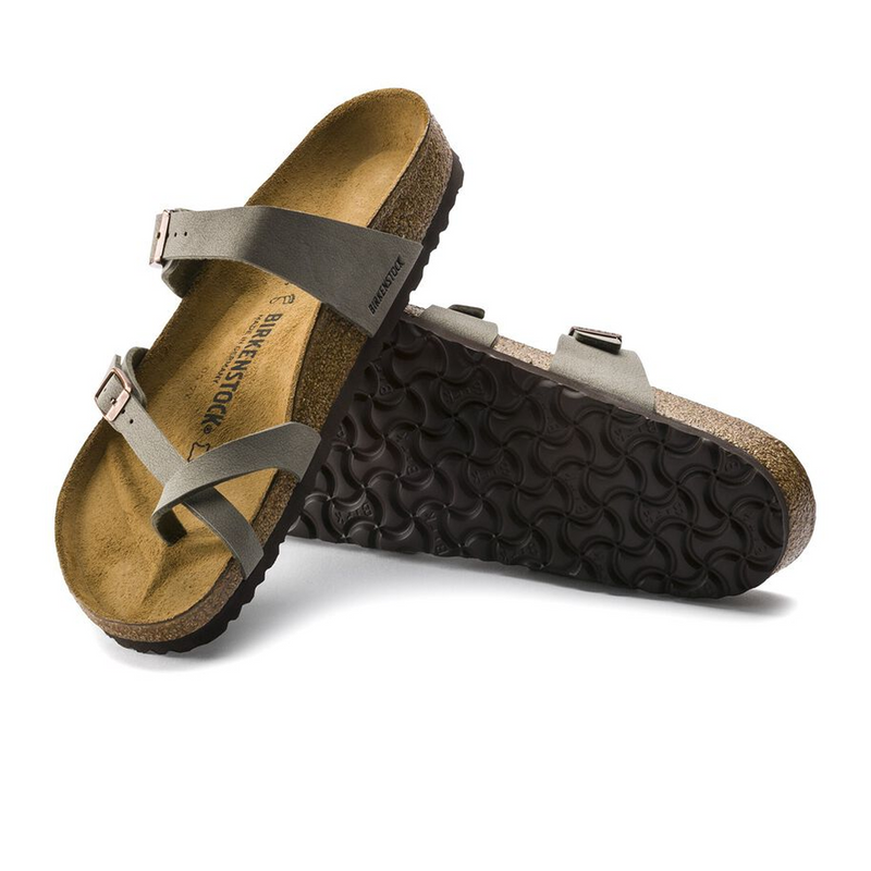 Birkenstock Mayari Sandal (Women) - Stone Birkibuc Sandal - Thong - The Heel Shoe Fitters