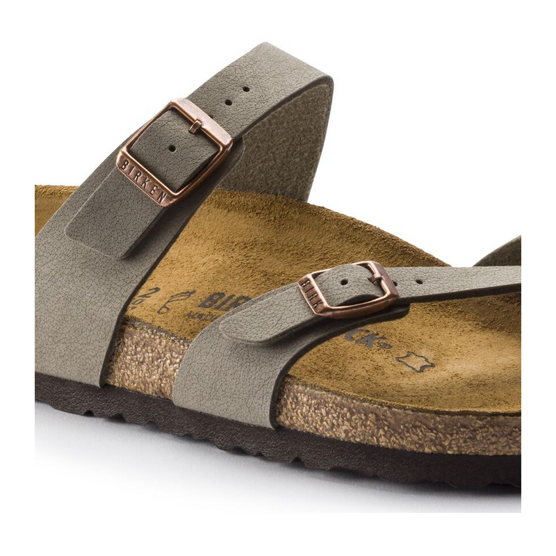 Birkenstock Mayari Sandal (Women) - Stone Birkibuc Sandal - Thong - The Heel Shoe Fitters