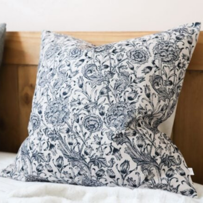 Black Floral Cushion