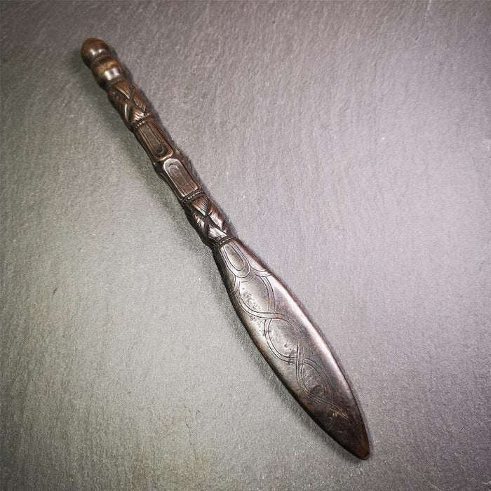Black Manjusri Sword - 9" - Tibetan Buddhist art, view 4