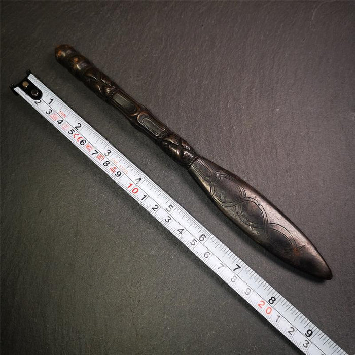 Black Manjusri Sword - 9" - Tibetan Buddhist art, view 8