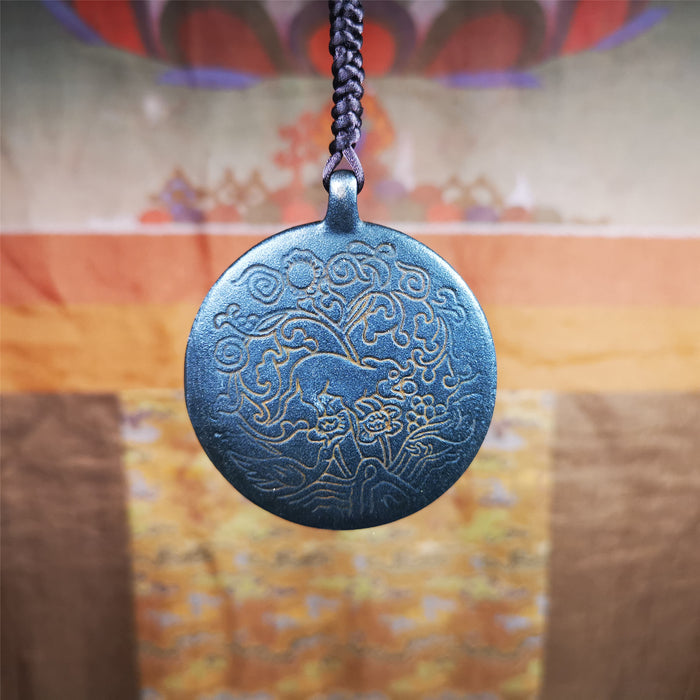 Black Melong 1.89" - Tibetan Buddhist art, view 8