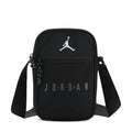 Blacktop festival bag, black crossbody with Jordan logo and zip front pocket
