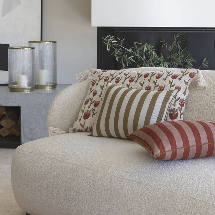 copy of red striped cushion