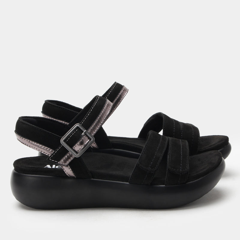 Blinda Black Sandal | Alegria Shoes
