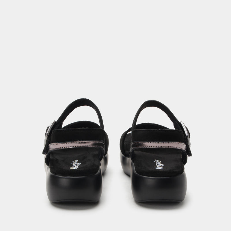Blinda Black Sandal | Alegria Shoes