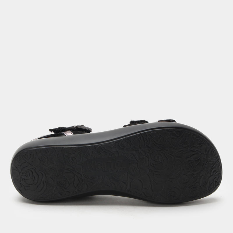 Blinda Black Sandal | Alegria Shoes