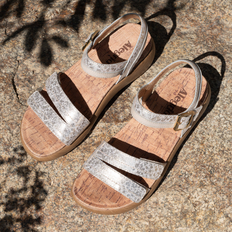 Blinda Champagne Sandal | Alegria Shoes