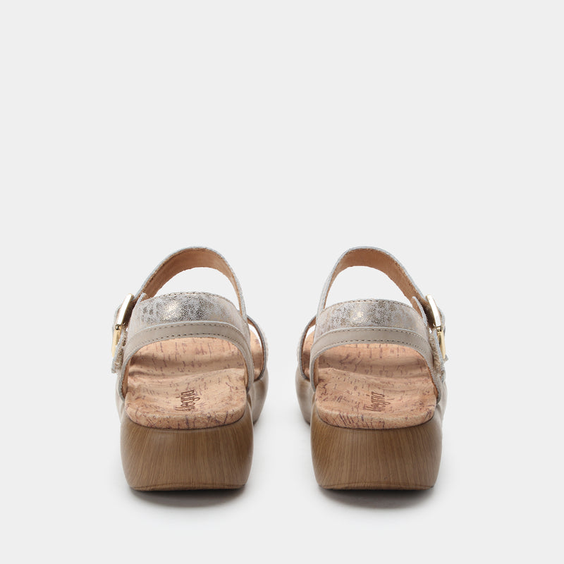 Blinda Champagne Sandal | Alegria Shoes