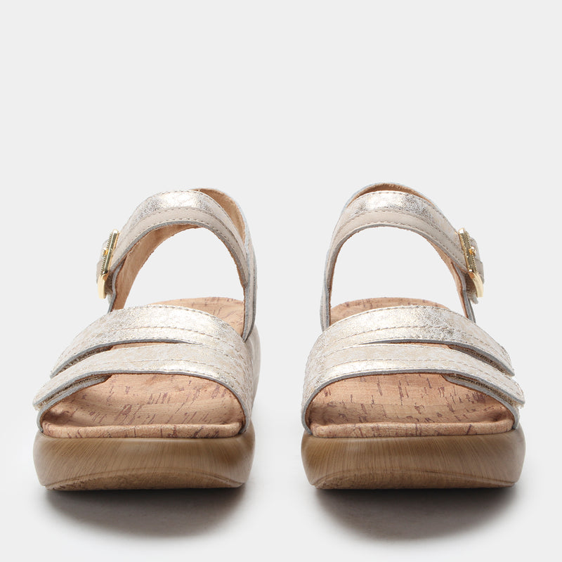 Blinda Champagne Sandal | Alegria Shoes