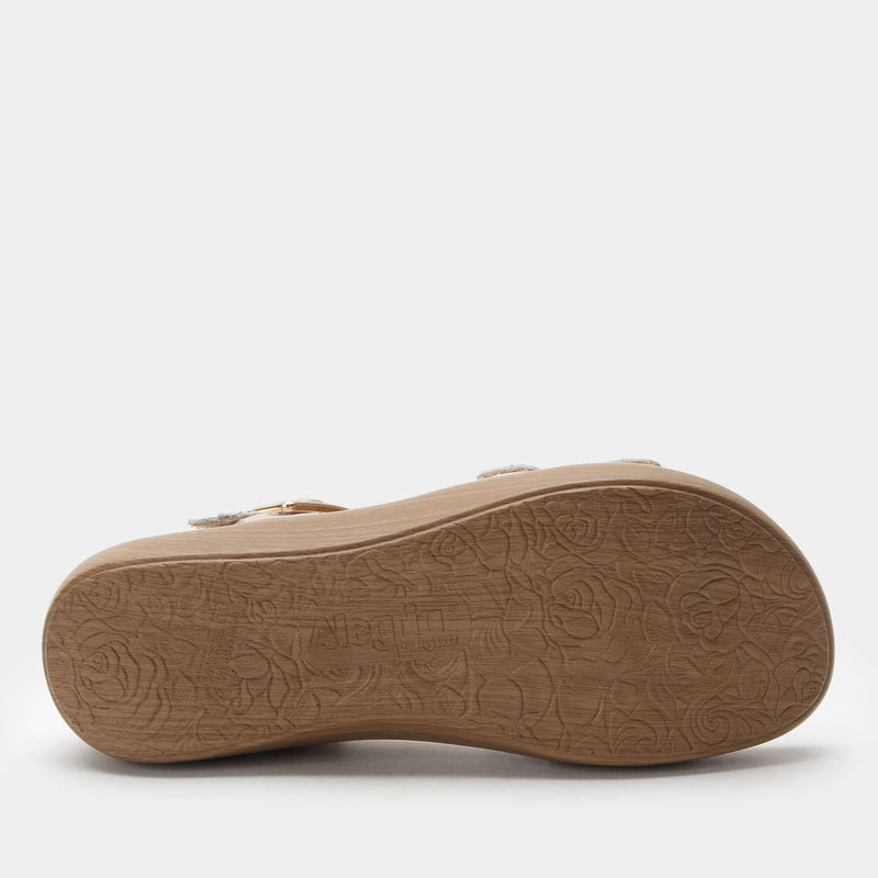 Blinda Champagne Sandal | Alegria Shoes