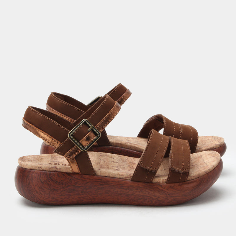 Blinda Pecan Sandal | Alegria Shoes