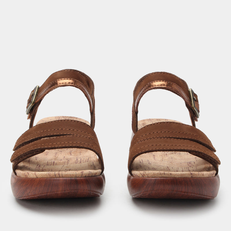 Blinda Pecan Sandal | Alegria Shoes