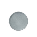 blue stoneware plate