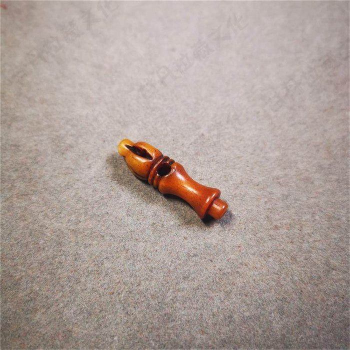 Bone Carved Vajra Bell Pendant - Tibetan Buddhist vajra, view 7
