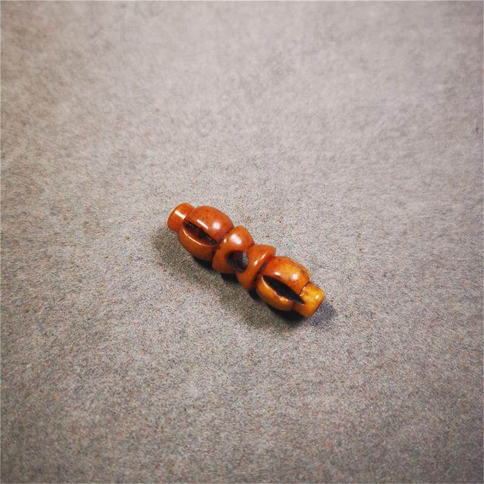 Bone Carved Vajra Bell Pendant - Tibetan Buddhist vajra, view 8