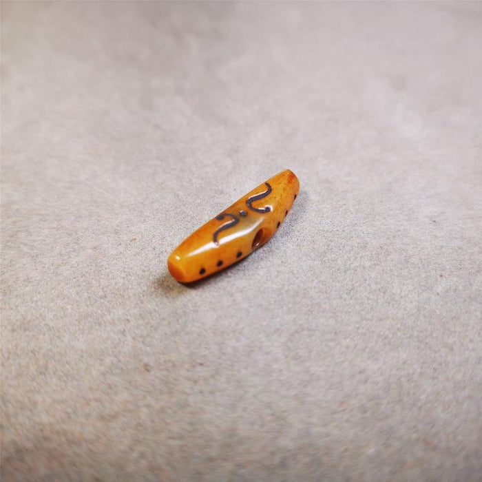 Bone Ruyi Amulet Pendant 1.1" - Tibetan Buddhist amulet, view 7