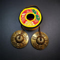 Brass Tingsha Set - OM Mantra - 2.9" - Tibetan Buddhist art, view 8