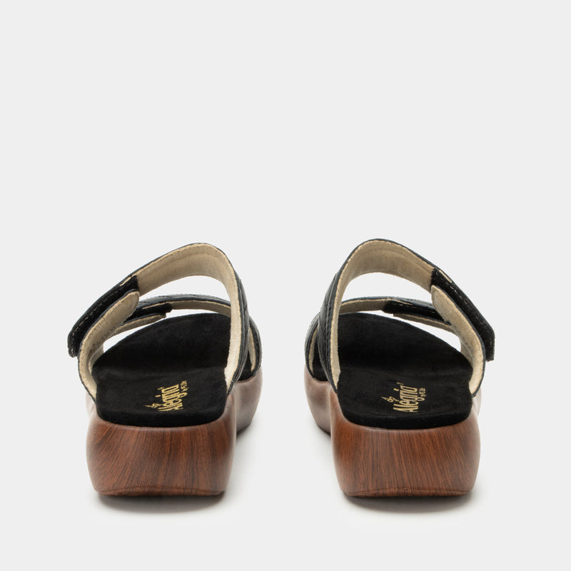 Brayah Black Sandal | Alegria Shoes
