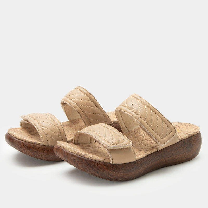 Brayah Latte Sandal | Alegria Shoes