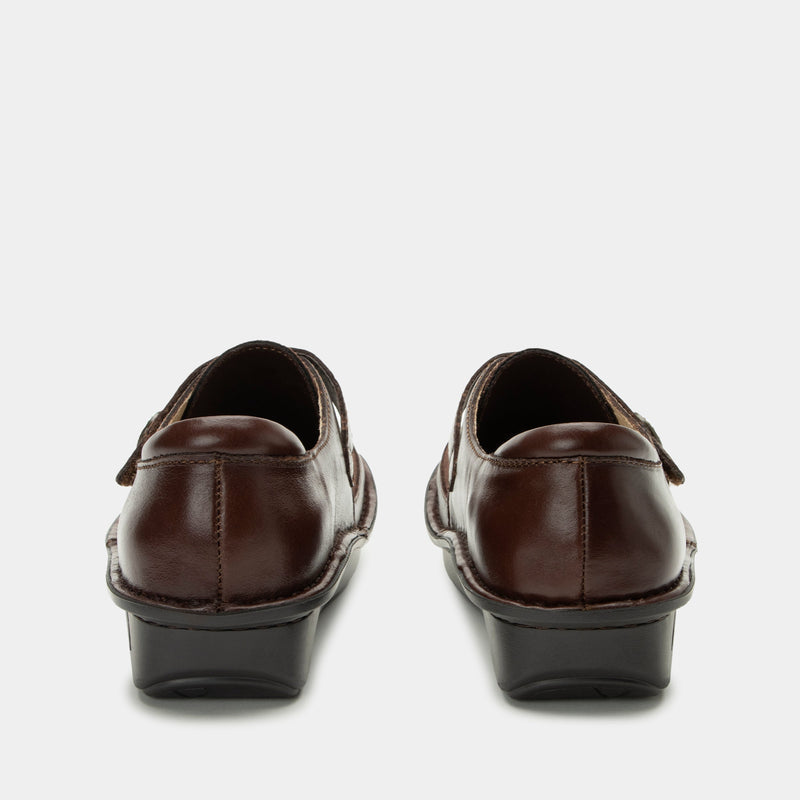 Brenna Choco Luster Shoe | Alegria Shoes