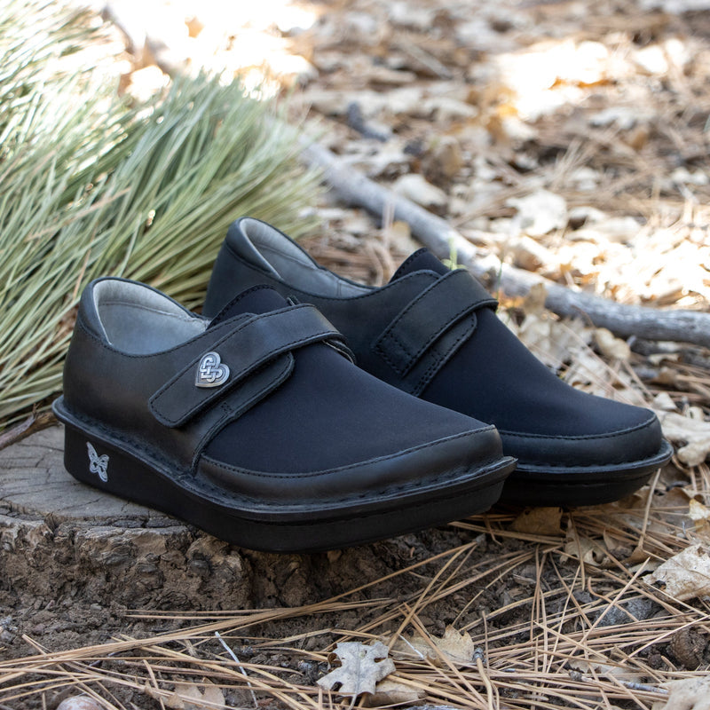 Brenna Oiled Black Shoe | Alegria Shoes