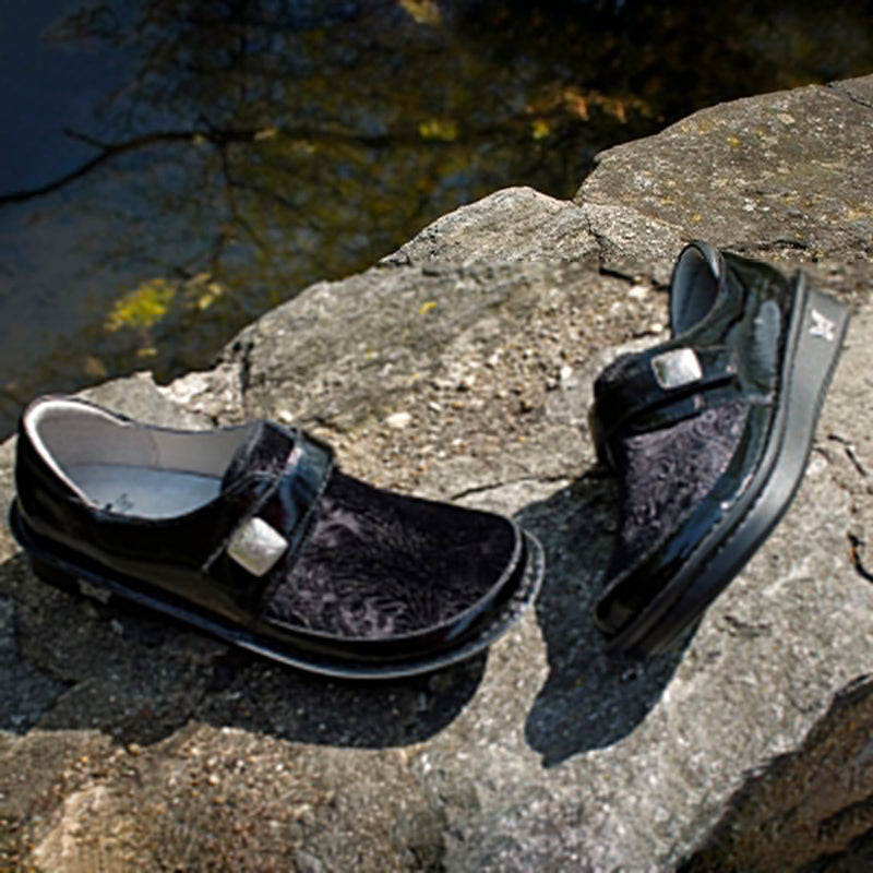 Brenna Raven Velvet Shoe with Dream Fit™ technology paired with mini outsole - BRE-7617_S2