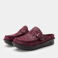 Brigid Maroon Mist Clog