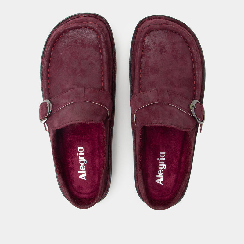 Brigid Maroon Mist Clog