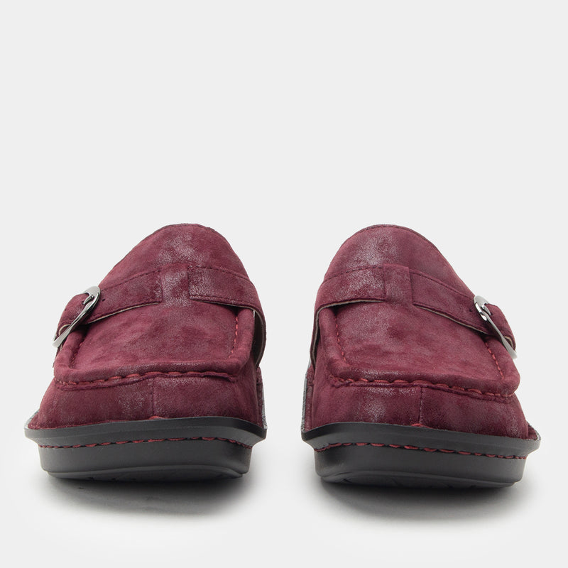 Brigid Maroon Mist Clog