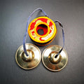 Bronze Tingsha Set - Plain - 2.75" - Tibetan Buddhist art, front view