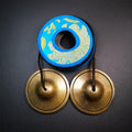 Bronze Tingsha Set - Plain - 3.27" - Tibetan Buddhist art, detailed view