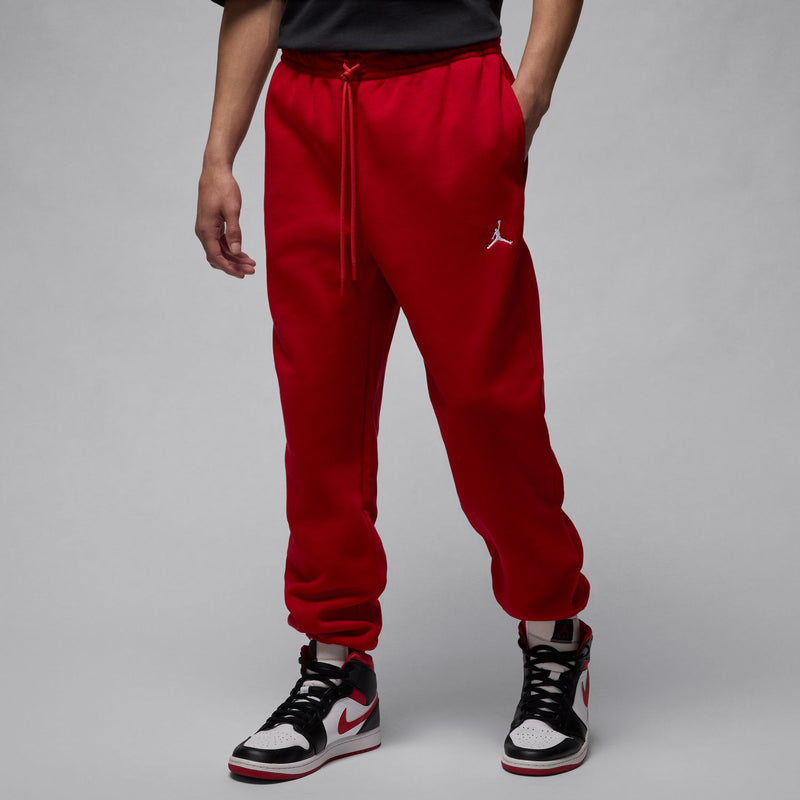 Men’s Gym Red fleece joggers with side pockets and ribbed elastic cuffs