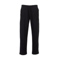 Black oversized OH pants for men with elastic waistband and drawstring legs