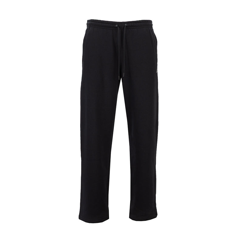 Black oversized OH pants for men with elastic waistband and drawstring legs
