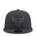Steel gray baseball cap with tonal Bulls logo on front, snapback strap