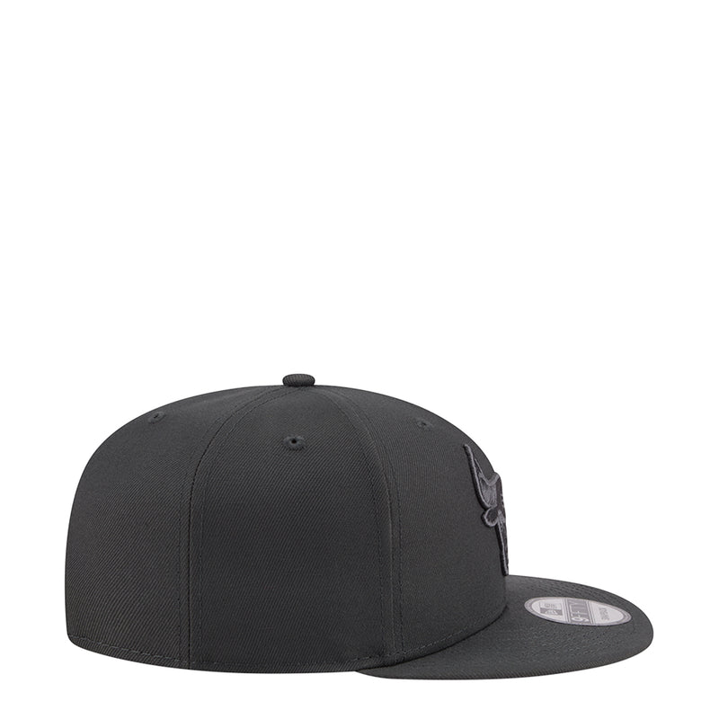 Dark gray baseball cap with side Bulls logo patch, curved brim
