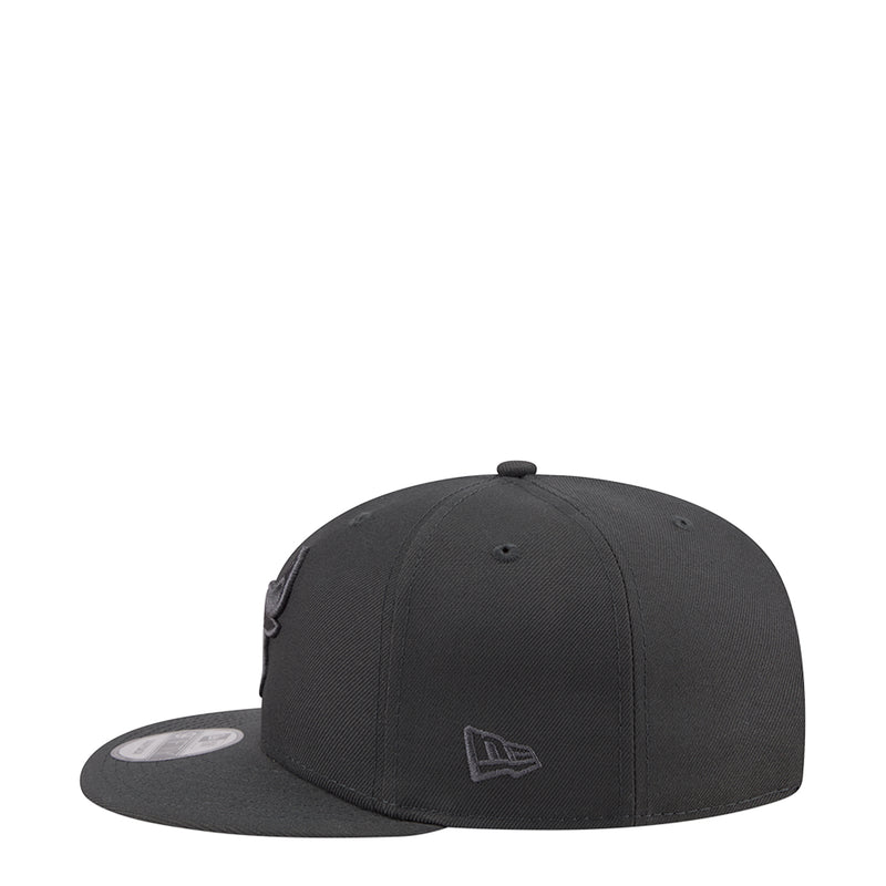 Dark gray baseball cap with small Bulls logo on front panel, curved brim
