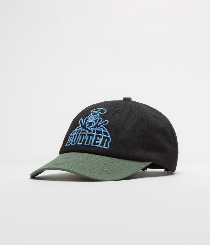 Butter Goods Alien Cap in Black and Sage
