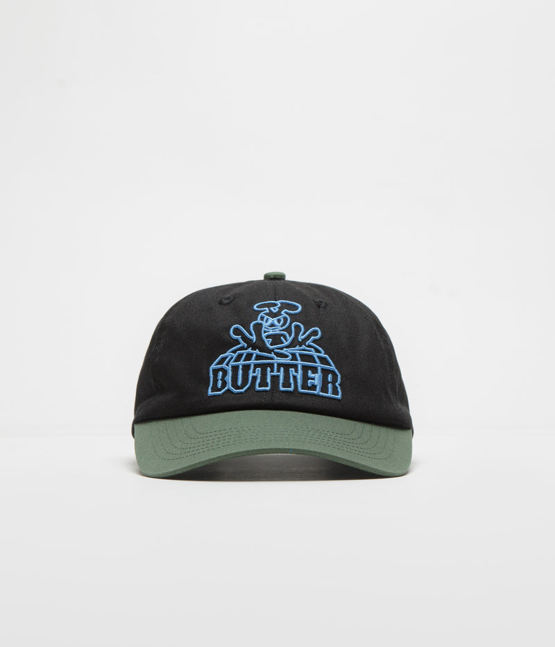 Butter Goods Alien Cap in Black and Sage