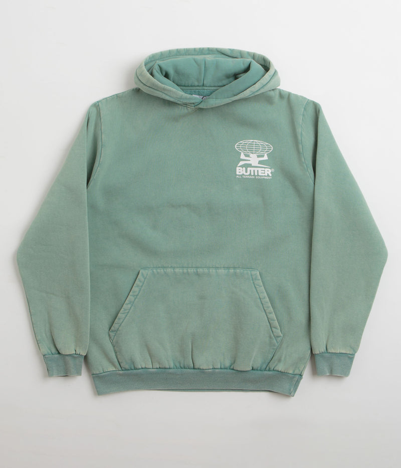 Butter Goods All Terrain Hoodie in Washed Jade