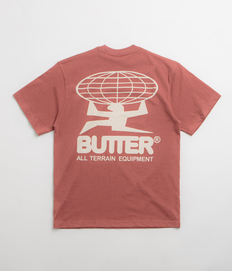 Butter Goods All Terrain T-Shirt in Rhubarb