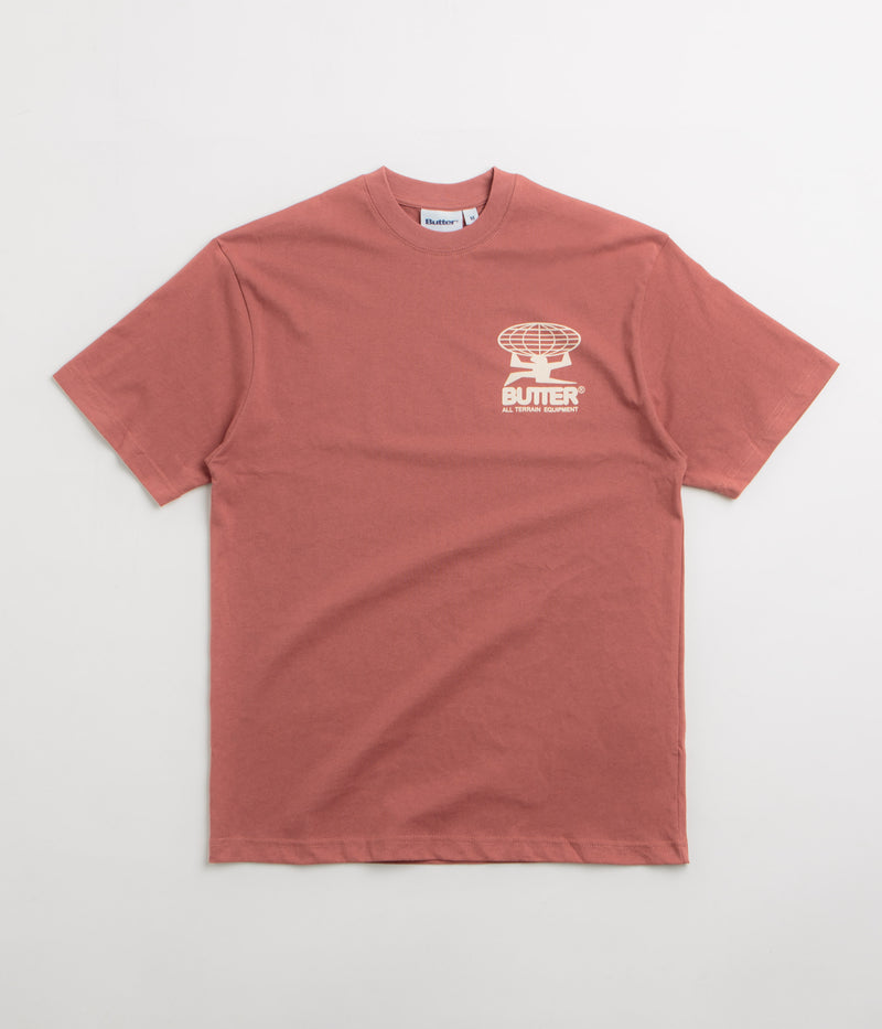Butter Goods All Terrain T-Shirt in Rhubarb