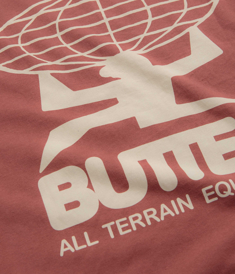 Butter Goods All Terrain T-Shirt in Rhubarb