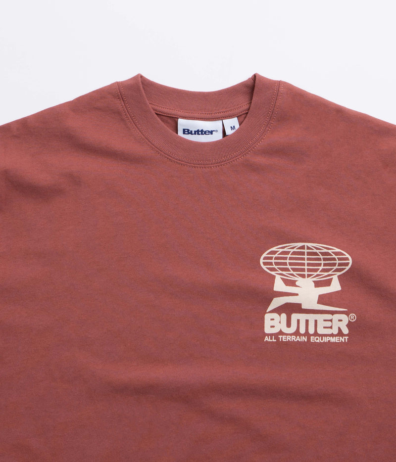 Butter Goods All Terrain T-Shirt in Rhubarb