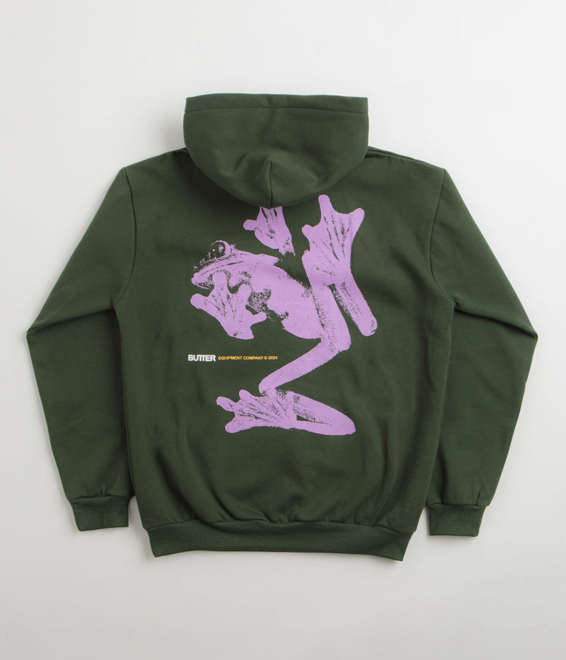 Butter Goods Amphibian Hoodie in Dark Green