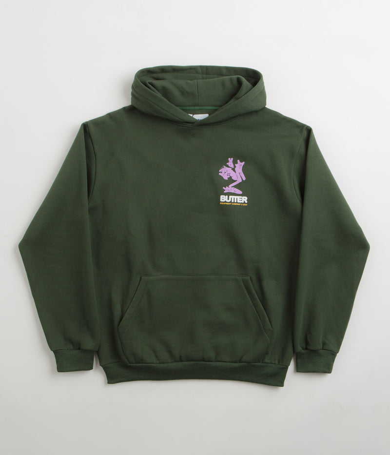 Butter Goods Amphibian Hoodie in Dark Green