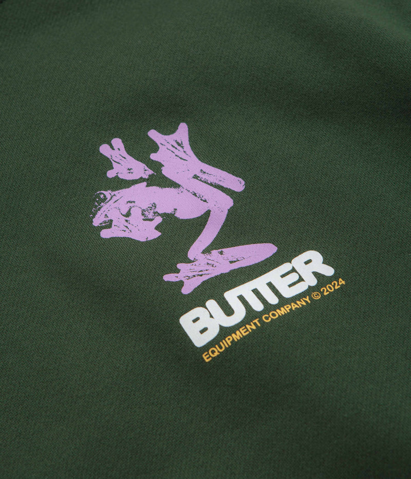 Butter Goods Amphibian Hoodie in Dark Green