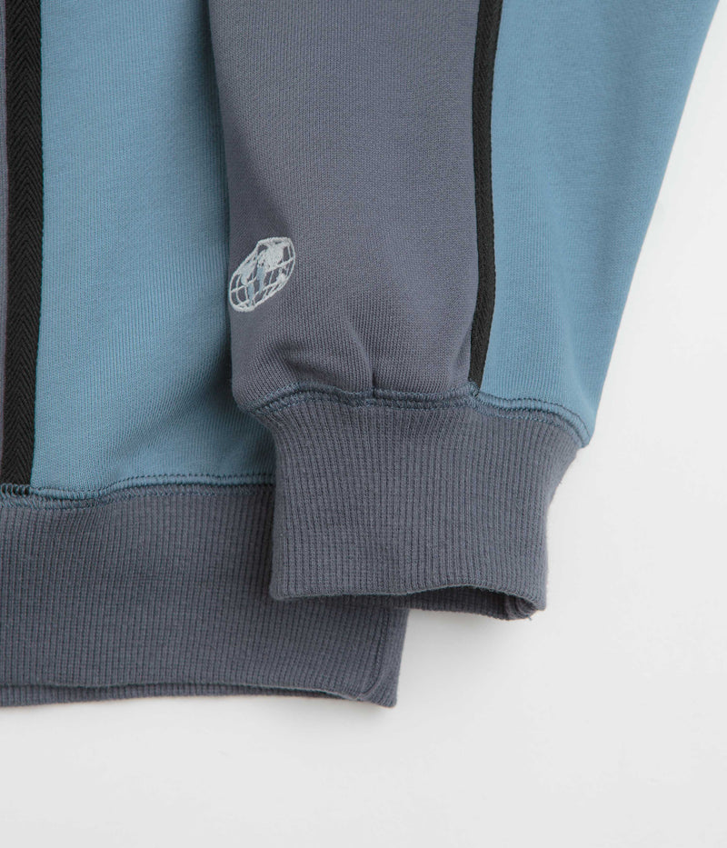 Butter Goods Aspect Crewneck Sweatshirt in Slate and Denim